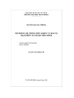 Mô phỏng hệ thống điều khiển và bảo vệ trạm biến áp 110 22kv điển hình