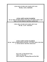 một số biện pháp giáo dục kỹ năng sống cho trẻ 4 5 tuổi trong trường mầm non 