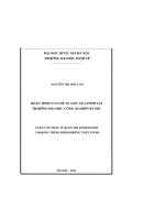 Hoàn thiện cơ chế tự chủ tài chính tại trường đại học công nghiệp hà nội    