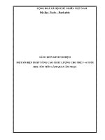 Một số biện pháp nâng cao chất lượng cho trẻ 5  6 tuổi học tốt môn làm quen âm nhạc 