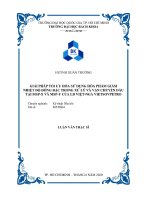 Giải pháp tối ưu hóa sử dụng hóa phẩm giảm nhiệt độ đông đặc trong xử lý và vận chuyển dầu tại MSPX và MSPY của LD ViệtNga Vietsovpetro