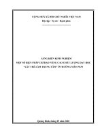 Một số biện pháp nâng cao chất lượng dạy học lấy trẻ làm trung tâm ở truờng mầm non 