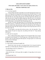 Ứng dụng hệ thức vi ét giải các dạng toán của phương trình bậc hai 