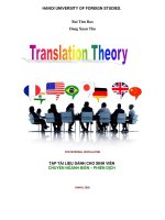 Giáo trình -LY THUYET DICH - BÙI TIẾN BẢO