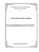 Một số giải pháp nhằm nâng cao thành tích trong huấn luyện bơi nội dung 50m ếch nữ lứa tuổi 10  11 cấp tiểu học 
