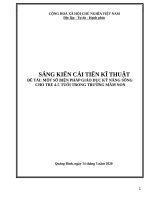 một số biện pháp giáo dục kỹ năng sống cho trẻ 4 5 tuổi trong trường mầm non 1 