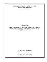 một số biện pháp nâng cao clgp phát triển vận động cho trẻ 24 36 tháng tuổi ở trường mầm non 