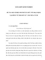 Một số biện pháp để tổ chức tốt hoạt động “vẽ theo đề tài” cho trẻ 4 5 tuổi  