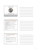 Lecture Economics - Chapter 30: The basics of finance