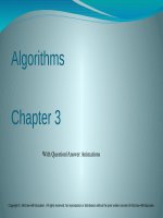 Lecture Discrete mathematics and its applications - Chapter 3: Algorithms