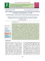 Effect of different level of N P K and gypsum on soil properties and yield of groundnut (Arachis hypogaea L.) var. Jyoti
