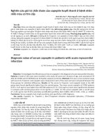 Nghiên cứu giá trị chẩn đoán của copeptin huyết thanh ở bệnh nhân nhồi máu cơ tim cấp