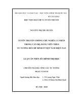 Tuyên truyền chống chủ nghĩa cá nhân trong cán bộ, đảng viên theo tư tưởng hồ chí minh ở việt nam hiện nay