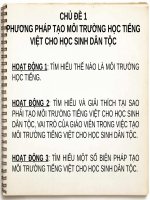 Chuyên đề 1   PP nâng cao năng lực cho học sinh   dạy TV cho HS DT 