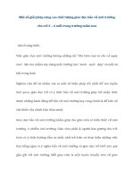 Một số giải pháp nâng cao chất lượng giáo dục bảo vệ môi trường cho trẻ 5 – 6 tuổi trong trường mầm non 