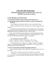 chuyên đề sinh học pp giải bài tập di truyền quy luật của menden 