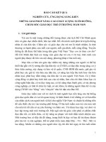 những giải pháp nâng cao chất lượng nuôi dưỡng, chăm sóc giáo dục trẻ ở trường mầm non 