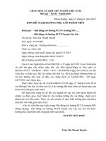 ĐƠN ĐỀ NGHỊ HƯỞNG PHỤ CẤP THÂM NIÊN