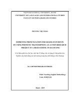 Cải thiện phát âm cho học sinh lớp 10 bằng việc sử dụng kí hiệu phiên âm nghiên cứu hành động tại một trường trung học phổ thông ở hải dương 