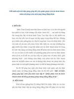 Đổi mới một số biện pháp giúp HS yếu phần phân tích đa thức thành nhân tử bằng cách sử dụng hằng đẳng thức 