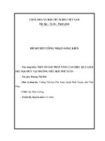 Một số giải pháp nâng cao hiệu quả giáo dục đạo đức tại trường tiểu học phú xuân 