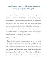 Một số giải pháp giúp trẻ 4 5 tuổi phát huy tính tích cực trong hoạt động vui chơi ở các góc 