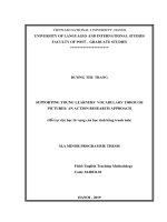 Hỗ trợ việc học từ vựng của học sinh bằng tranh ảnh 