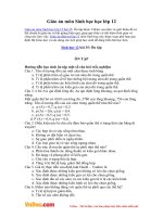 Giáo án môn Sinh học 12 - Bài 35: Ôn tập