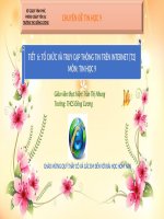 slide thuyết trình chuyên đề tin học tổ chức và truy cập thông tin trên internet 