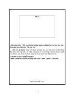 Một số giải pháp nhằm nâng cao hứng thú cho học sinh lớp 4 trong dạy học phân môn tập làm văn mẫu 5 