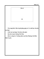 Một số giải pháp giúp trẻ 3 4 tuổi học tốt môn tạo hình 