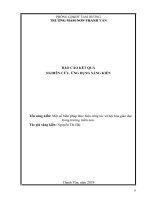 Một số kinh nghiệm làm đồ dùng làm quen với toán cho trẻ 5 6 tuổi trường mầm non thanh vân, tam dương, vĩnh phúc 