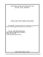 Một số biện pháp phát huy sự hứng thú, tính tích tích cực của học sinh trong dạy môn luyện từ và câu ở lớp 4+5 đạt hiệu quả 