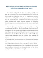 Một số biện pháp pháp tăng cường tiếng việt cho trẻ em dân tộc thiểu số trong trường mầm non ngọc thanh a 