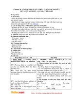 Giáo án Sinh học 12 - Chương II: Tính quy luật của hiện tượng di truyền quy luật Menđen, quy luật phân li