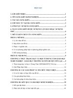 sử dụng phương pháp khắc họa biểu tượng nhân vật lịch sử trong sách giáo khoa lịch sử 11(ban cơ bản) nhằm tạo hứng thú và hiệu quả học tập cho học sinh lớp 11 ở trung tâm GDNN – GDTX yên lạc 