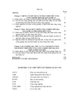 luận văn thạc sĩ kinh tế - Phát triển bền vững công nghiệp trên địa bàn nghệ an