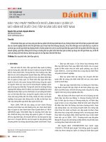 Đào tạo phát triển đội ngũ lãnh đạo quản lý: Mô hình đề xuất cho Tập đoàn dầu khí Việt Nam