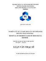 Nghiên cứu xử lý khí thải gây mùi hôi bằng phương pháp sinh học