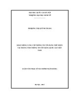 Hoạt động cung cấp thông tin tín dụng thể nhân tại trung tâm thông tin tín dụng quốc gia việt nam 