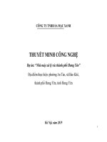 Thuyết minh cong nghe xu ly rac GD hung yen