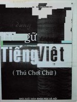 Sử dụng từ ngữ trong tiếng Việt: Phần 1