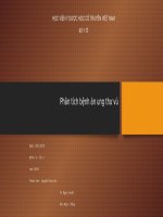 Ca Lâm Sàng Ung thư vú theo SOAP