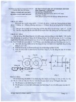 Đề thi cuối học kỳ II năm học 2019-2020 môn Nguyên lý - Chi tiết máy - ĐH Sư phạm Kỹ thuật