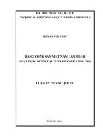 Đảng cộng sản việt nam lãnh đạo hoạt động đối ngoại từ năm 1976 đến năm 1986 