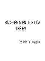 Đặc điểm miễn dịchy4 TE2012 