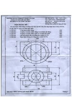 Đề thi môn Hình họa - Vẽ kỹ thuật - ĐH Sư phạm Kỹ thuật