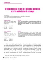 Tư tưởng Hồ Chí minh về thực hiện chính sách thương binh, liệt sĩ và người có công với cách mạng