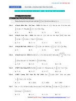 Chuyên đề 26  tích phân   câu hỏi 