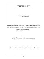 Tăng cường khả năng tiếp cận và sử dụng hiệu quả vốn tín dụng của các hợp tác xã nông nghiệp việt nam    